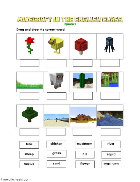 Minecraft Lesson Ideas, Minecraft Kindergarten Worksheets, Minecraft Worksheets Free Printable, Minecraft Worksheets, Minecraft Camp, Minecraft Activities, Minecraft Education, Minecraft School, Minecraft Lego