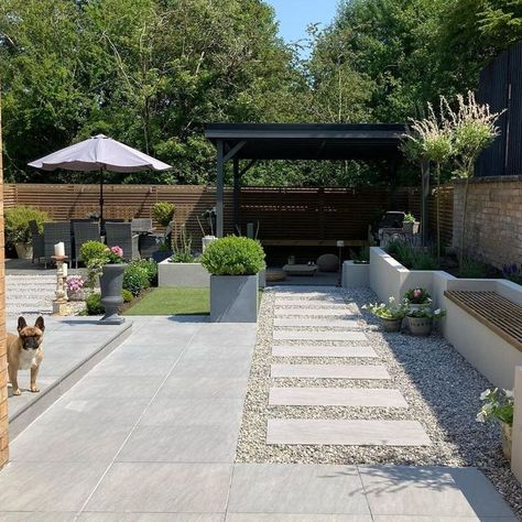 Pavers With Pea Gravel, Pavers Pea Gravel, Garden Ideas Driveway, Sixth Birthday, Porcelain Paving, Landscaping Inspiration, Back Garden Design, Garden Paving, Pea Gravel