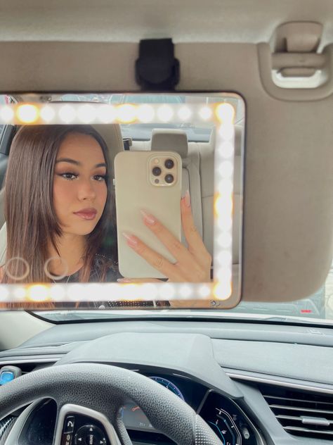 My favorite accessory in my car! Warm tone and Cool tone and adjustable brightness. Charges through a cord, no batteries needed.:) Car Vanity Mirror, Warm Tone, My Car, Cool Tones, Amazon Finds, Batteries, Vanity Mirror, Vanity, My Favorite