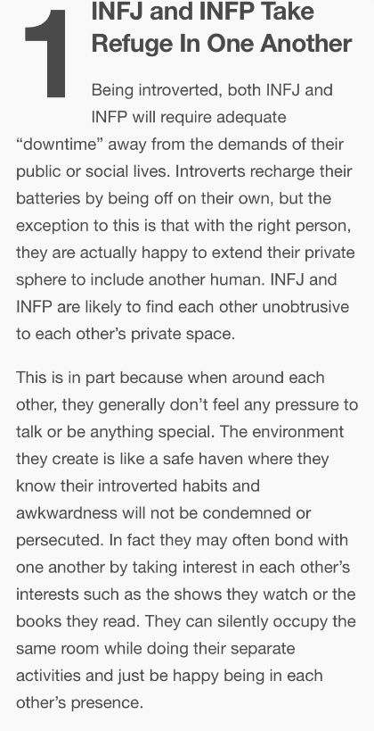 This is something I do with my friends all the time. Funniest part is I took the meyers-briggs test and got both the INFJ and the INFP Isfp Infj Compatibility, Infj Vs Infp, Infj Infp Friendship, Infj Infp Relationships, Infp Vs Infj, Infp Infj Relationship, Infp Friendship, Infj Friendship, Infj Compatibility