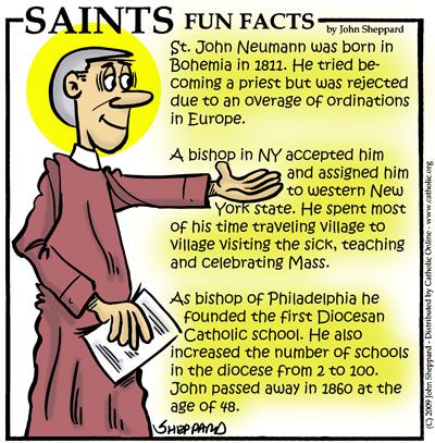 St. John Neumann Fun Fact St John Neumann, Catholic Schools Week, Catholic Education, Learning To Pray, Saint Quotes Catholic, Faith Formation, Catholic School, Religious Education, Saint Quotes