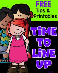 Teach123 - Tips for Teachers: Time to Line Up! FREE printables Kindergarten Line Up Ideas, Follow The Line Preschool, Line Up Chants For Kindergarten, Line Up Rules For Kindergarten, Number Order Kindergarten, Free Printable Classroom Hand Signals, August Activities, Preschool Girl, Tips For Teachers