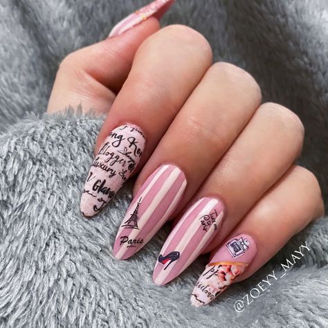 Paris Nails Designs, Paris Nail Art, Paris Nails, Themed Nails, Paris Themed, Nude Lipstick, Nail Arts, Nails Magazine, Valentines Nails