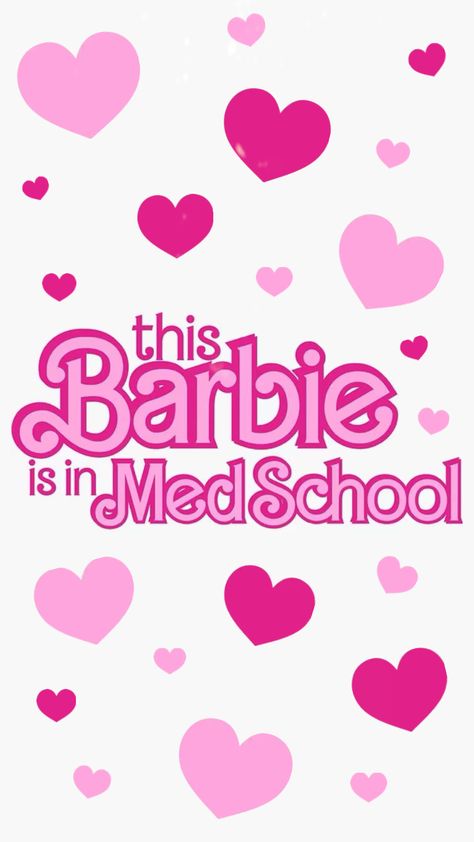 for all the girlies who want to be/are doctors!!🫶🏻💗🎀✨ #pink #doctors #medicine #barbie #hearts Med School Motivation Wallpaper, Biochemistry Notes, Nursing School Graduation Party, Nursing Motivation, Medical Stickers, Medicine Studies, Medical Student Motivation, Med School Motivation, Medical Wallpaper