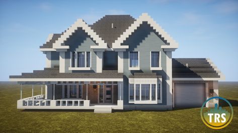 Realistic Minecraft Builds, Realistic Minecraft Houses, Minecraft Suburban House, Home Minecraft, Minecraft Cool, Villa Minecraft, Realistic Home, Modern Minecraft Houses, Minecraft City Buildings