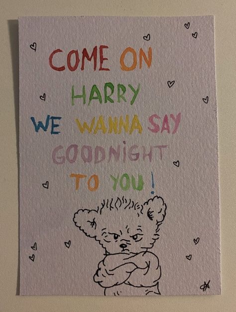 Harry Styles Birthday Card Ideas, Harry Styles Birthday Cards, Harry Styles Diy Crafts, Harry Styles Crafts, Niall Horan Birthday, 1d Poster, Record Art Ideas, Harrie Core, Bday Card Ideas