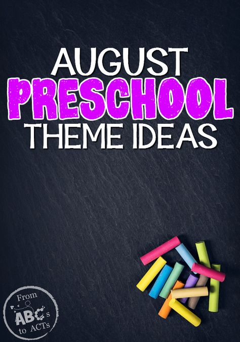 With the month of August comes the back to school season, and of course, the August preschool themes to match. This list of theme ideas, in particular, get Themes For School Year, August Preschool Themes, Themes For School, Themes For Preschool, Themes Preschool, Preschool Theme Ideas, Storytime Themes, September Preschool, August Themes