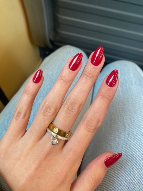 Bridesmaids Nails, Casual Nails, Makijaż Smokey Eye, Red Nail, Nagel Inspo, Cat Kuku, Xmas Nails, Classy Nails, Fire Nails