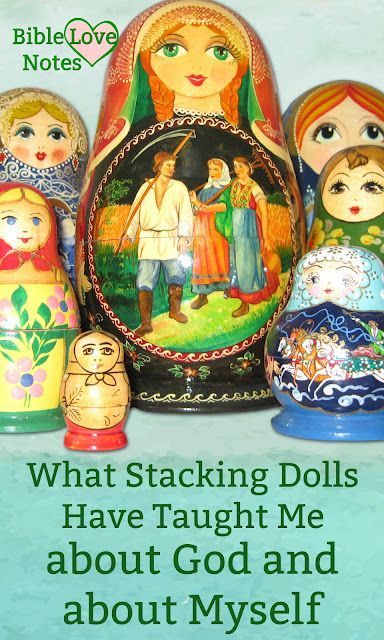 I love stacking dolls, but they've also taught me important things about my transformation in Christ. This 1-minute devotion explains. Stacking Dolls, Bible Love, Love Notes, Bible Study, Bible, Jesus, I Love, Dolls