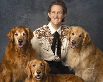 Another great photo of Temple Grandin, who just agreed to be part of Canine Soldiers, A 3-D documentary that explores the intimate bond between Soldier Handlers and their Military Working Dogs.  www.caninesoldiersfilm.com Thinking In Pictures, Temple Grandin, Different Not Less, Women In Stem, Animal Science, Influential People, Women's History, Spectrum Disorder, Animal Behavior