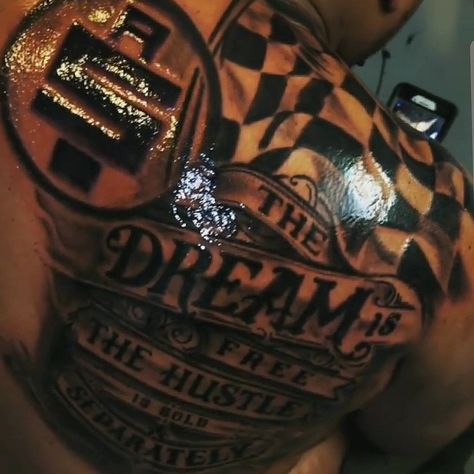 Nipsey Hussle Tattoos, Arm Tattoos Black, Brian Dawkins, Tribute Tattoos, Neck Tattoos Women, Nipsey Hussle, Book Tattoo, Back Tattoos, Tattoos Ideas