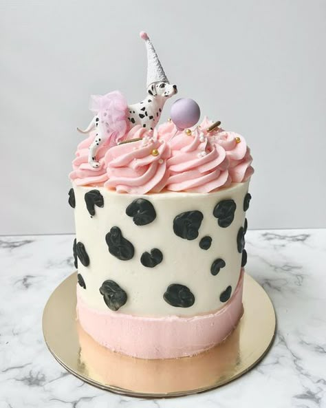 Dalmatian First Birthday, Dalmation Cake Ideas, Dalmation Birthday Cake, Dalmatian Birthday Cake, Dalmation Cupcakes, Dalmation Cake, Dalmatian Cake, Dalmation Party, Paw Patrol Marshall Cake