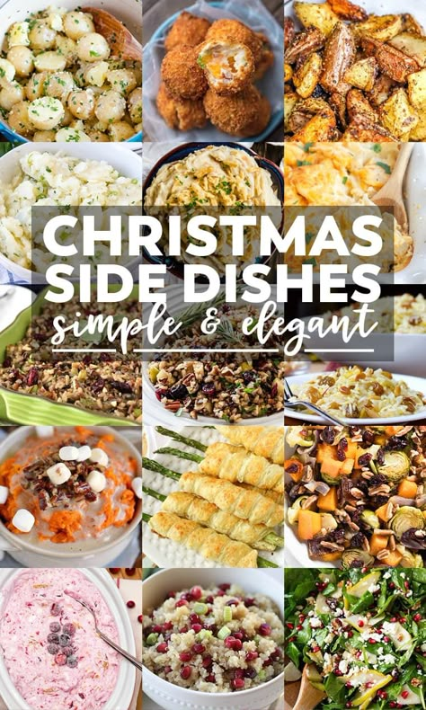 Christmas Dinner Side Dishes, Christmas Dinner Recipes Easy, Christmas Dinner Sides, Easy Christmas Dinner, Christmas Side, Christmas Sides, Christmas Side Dishes, Material Ideas, Christmas Dinner Menu