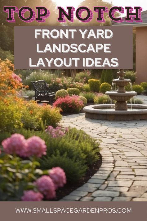 Elevate your home's curb appeal with our expertly curated front yard landscape layout ideas! 🌳 Discover creative designs and expert tips to enhance your outdoor space effortlessly, from charming pathways to lush greenery and focal points. Whether you're looking to create a welcoming entrance or a picturesque garden, our guide has everything you need to transform your front yard into a stunning showcase. #FrontYard #LandscapeDesign #CurbAppeal #HomeImprovement #OutdoorLiving #GardenInspiration Outside Front Yard Ideas, Front Yard Landscaping New York, Front Garden Ideas Modern, Yard Design Ideas Layout, Non Grass Front Yard, Front Landscape Design Layout, Hardscape Front Yard Curb Appeal, Frontyard Landscape Layout Ideas, Modern Front Landscaping