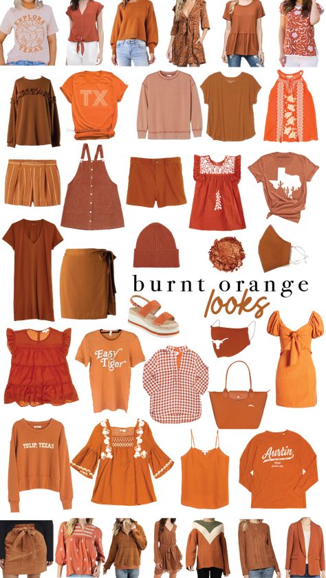 Perfect looks for your next University of Texas at Austin game day #austin #ut #utaustin #longhorn #collegefootball #football Ut Longhorn Outfit, Ut Longhorns Game Day Outfit, Ut Texas Game Day Outfit, Ut Gameday Outfit Longhorns, Ut Game Day Outfit Longhorns, Texas Football Game Outfit, Texas Longhorns Game Day Outfit, Ut Football Game Outfit, University Of Texas Game Day Outfit