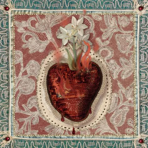 Andrea Aesthetic, Andrea Zanatelli, Three Of Hearts, Unfinished Painting, Gabriel Rossetti, Heart On Fire, Old Fashioned Love, Dante Gabriel Rossetti, Lace Painting