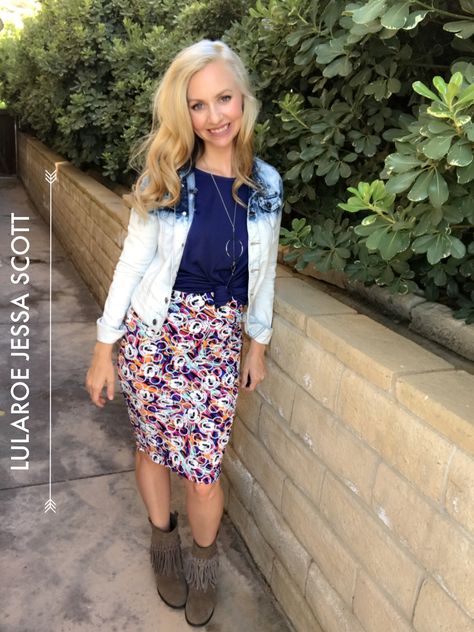 LuLaRoe Jessa Scott featuring an Irma and a Cassie from the LuLaRoe Collection for Disney, Buckle Denim, and Sbicca Footwear Lularoe Disney Outfits, Basic Summer Outfits, Disney Fantasy Cruise, Disney Fantasy, Lularoe Cassie, Style Inspiration Summer, Unique Clothing, Disney Outfits, Unique Outfits