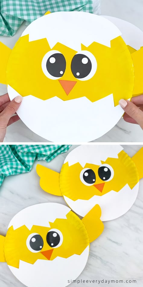 Easter Crafts Diy Kids, Crafts Template, Chick Craft, Diy – Velikonoce, Easter Crafts Preschool, Craft Easter, Animal Studies, Easter Crafts For Toddlers, Easter Arts And Crafts