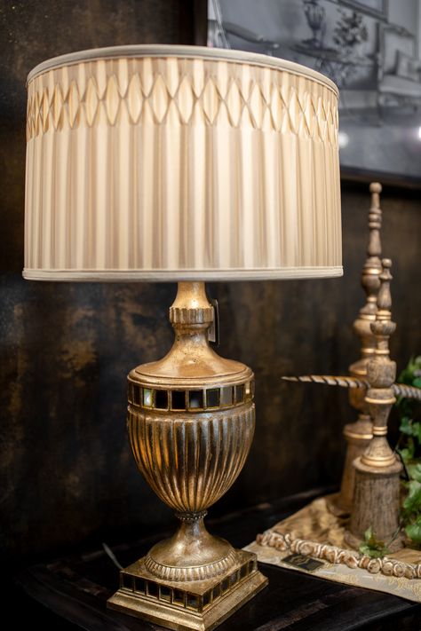 Mirrored Table Lamp  | Luxury Home Lighting from Linly Designs Luxury Table Lamp, Table Lamp Luxury, Classic Side Table, Animal Lamp, Luxury Table Lamps, Elegant Table Lamp, Side Table Decor, Luxury Lamps, Chandelier Table Lamp