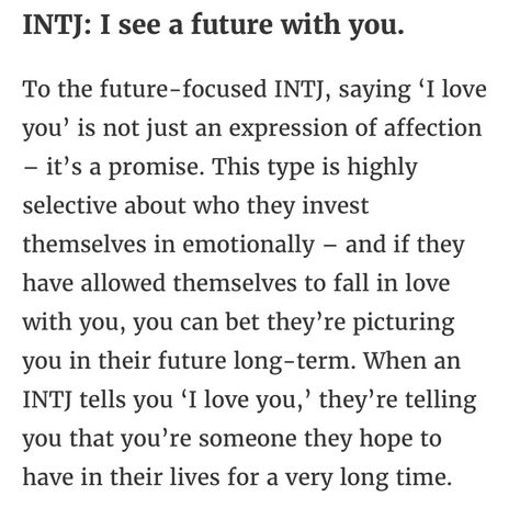 What INTJs mean when they say 'I love you' Intj Loves Infj, Intj Men In Love, Intj Male In Love, Intj Infp Ship, Infj Intj Relationship, Intj Men, Intj In Love, Mbti Analysts, Fanfiction Inspiration