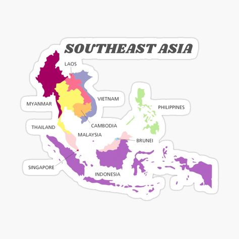 Southeast Asia Map, South East Asia Map, South Asia Map, Laos Vietnam, Map Tattoos, Asia Map, South East Asia, Southeast Asia Travel, South Asia