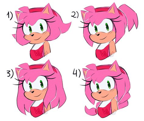 Sonic Artwork, Sonic Reference, Alternative Hairstyles, How To Draw Sonic, Amy The Hedgehog, Sonic Characters, Sonic And Amy, Sonic Fan Characters, Sonic Franchise