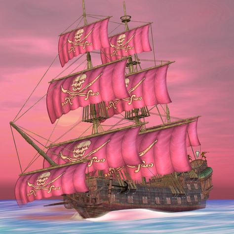 When I decide to be a Pirate Pink Pirate Aesthetic, Bratz Treasures, Fantasy Core, Pirate Aesthetic, Mermaid Pirate, Pink Pirate, Playlist Covers, Pirate Party, Phone Icon