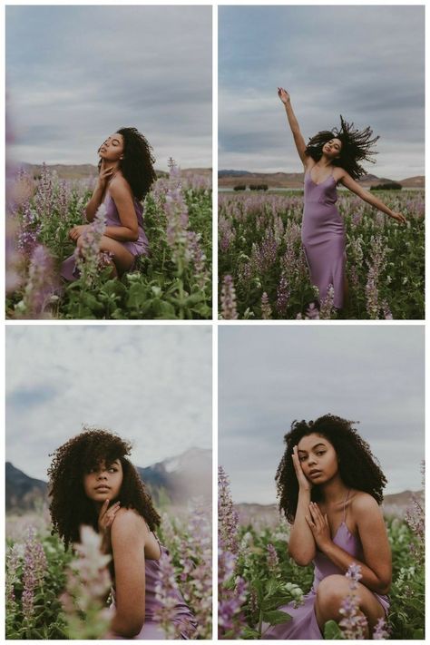 Prom Editorial Photography, Photo Shoot Outdoor Ideas, Self Portrait Photography Nature, Outside Nature Photoshoot Ideas, Flowers Fashion Photography, Rooftop Deck Photoshoot, Landscape Photography Poses, Portrait Photography Ideas Nature, Self Portrait Photography With Flowers