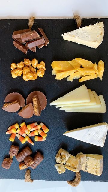 Marissa Mullen • That Cheese Plate on Instagram: "Host your own pairing party! Just shared a step-by-step guide to throwing a Halloween candy and cheese pairing soirée including a printable cheese ranking card, drink pairings, a playlist & more. Subscribe to EXTRA SHARP at the link in my bio to check it out 👻 #ThatCheesePlateWantsToParty" Halloween Candy And Cheese Pairings, Cheese Tasting Party, Charcuterie Christmas, Chocolate Pairings, Cheese Pairings, Cheese Tasting, Tasting Party, Cheese Plate, Small Bites