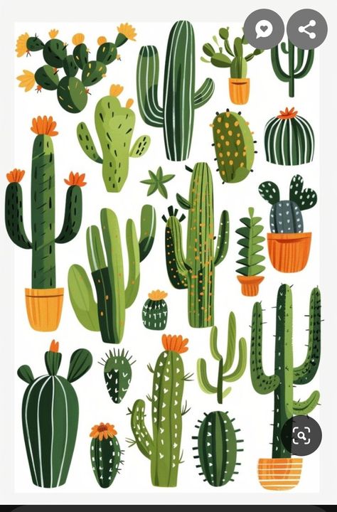 Succulent Art Drawing, Cactus Drawings, Drawing Cactus, Cactus Crafts, Cactus Coasters, Desert Artwork, Rock Cactus, Cactus Graphic, Cactus Paintings