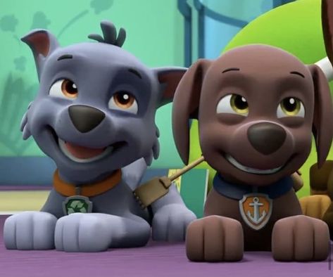 Rocky X Zuma, Skye And Everest, Paw Patrol Rocky, Zuma Paw Patrol, Paw Patrol Cartoon, Lost Interest, Skye Paw, I Feel Bad, I Love You Drawings