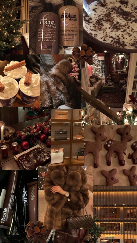 brown cozy christmas Winter Mood Board, Christmas Dreaming, Cozy Christmas Decor, Winter Mood, Cosy Christmas, Ultimate Christmas, Christmas Feeling, Christmas Inspo, Warm Christmas