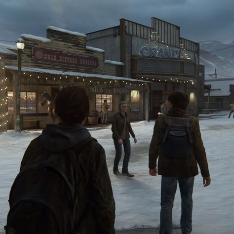 Tlou 2 Jackson, Jackson Wyoming The Last Of Us, The Last Of Us Jackson Aesthetic, Jackson Tlou2, Jackson The Last Of Us, The Last Of Us Jackson, Tlou Shifting, Bianca Core, Maria Miller