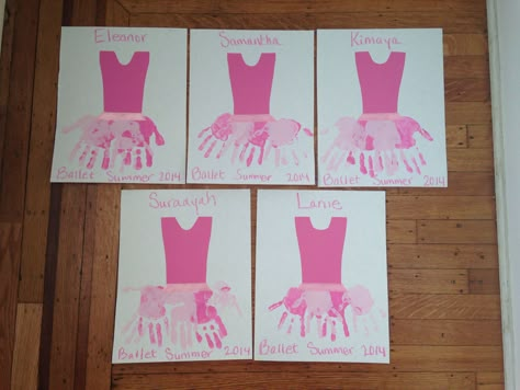 Ballerina Handprint Craft, Ballerina Craft, Dance Teacher Tools, Ballet Crafts, Classroom Door Decorating, Ballet Decor, Ballerina Kids, Dance Crafts, Kids Ballet