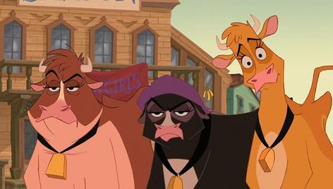 Home On The Range Disney, Funny Cow Names, Learning Tattoo, Cow Character, Cow Names, Lucky Rabbit, Animation Studios, Mickey Mouse Cartoon, Home On The Range