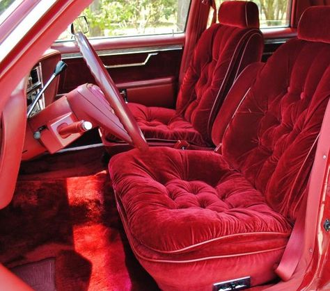 Beautifully cared for 1986 Chrysler New Yorker Fifth Avenue. Velvet Car, Inside Car, Luxury Car Interior, Chrysler New Yorker, Pimped Out Cars, Lowrider Cars, Velvet Interiors, Car Mods, Classy Cars