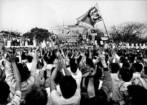 Philippine Revolution, People Power Revolution, Ferdinand Marcos, Philippine History, San Francisco State University, Power Walking, Military Coup, Power To The People, Aesthetic Art