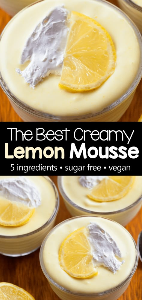 How To Make The Best Lemon Mousse Recipe Lemon Mousse Recipe Desserts, Weight Watchers Lemon Mousse, Easy Mouse Recipes, Easy Lemon Mousse, Keto Lemon Mousse, Lemon Marscapone Mousse, Healthy Light Desserts, Lemon Desserts Gluten Free, Light Gluten Free Desserts