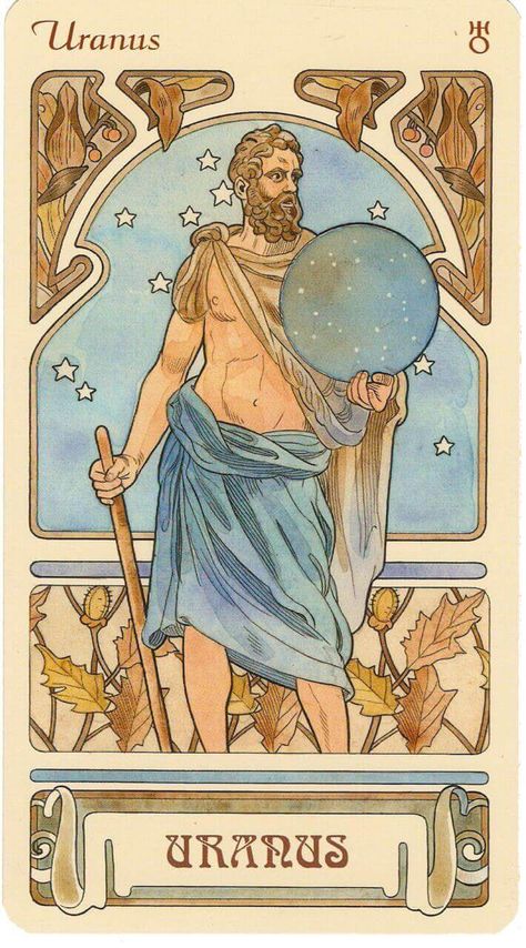 Illustration Art Nouveau, Alphonse Mucha Art, Mucha Art, Art Nouveau Illustration, Roman Gods, Greek Gods And Goddesses, Greek And Roman Mythology, Greek Mythology Art, Astrology Art