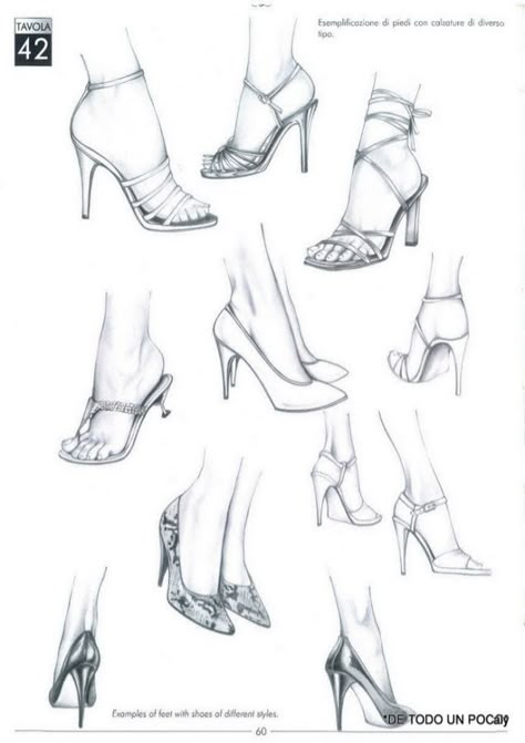 Drawing High Heels, Feet Drawing, Fashion Figure Drawing, Fashion Drawing Sketches, Fashion Drawing Tutorial, Fashion Design Sketchbook, Shoe Design Sketches, Shoes Drawing, Fashion Sketchbook