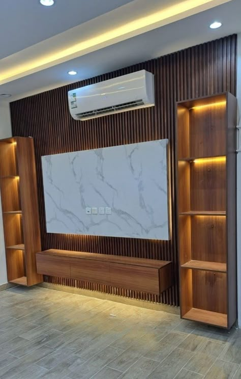 Pvc Wall Panels Designs Tv, Pvc Wall Panels Designs, Built In Tv Wall Unit, Tv Cabinet Design Modern, Lcd Panel Design, Pvc Design, Modern Tv Unit Designs, Tv Unit Design Modern, Tv Unit Interior