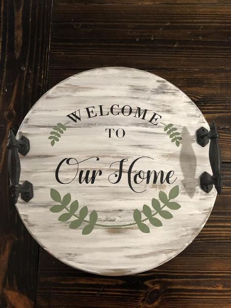 Lazy Susan Sayings, Farmhouse Lazy Susan, Custom Lazy Susan, Lazy Susans, Elephant Ring, Vero Beach Fl, Welcome To Our Home, Vero Beach, Diy Wood Projects Furniture