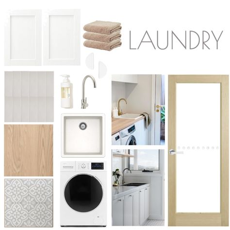 Laundry Room Mood Board, Laundry Interior Design, Laundry Interior, Estilo Japandi, Laundry Ideas, Design Mood Board, Laundry Room Cabinets, Laundry Sink, Interior Design Mood Board