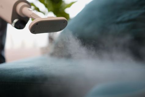 How to Steam Clean a Couch Steam Clean Couch, Clean A Couch, Couch Stains, Weekly House Cleaning, Range Cable, Cleaning Upholstered Furniture, Cleaning Vinyl Floors, Best Steam Cleaner, Window Fan