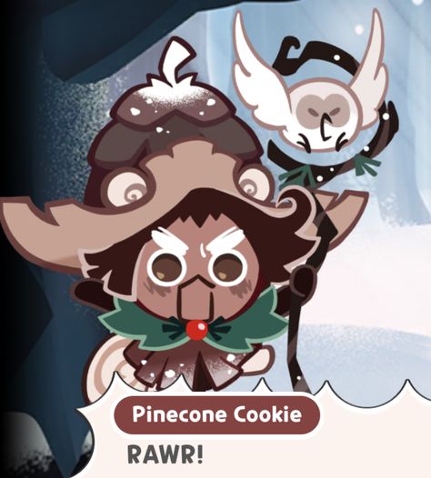 Pinecone Cookie, Pinecone Cookies, Frost Queen Cookie, Crk Pfps, Cookie Run Kingdom Icon, Cookie Run Kingdom Art, Crk Icons, Cookie Games, Winter Cookie