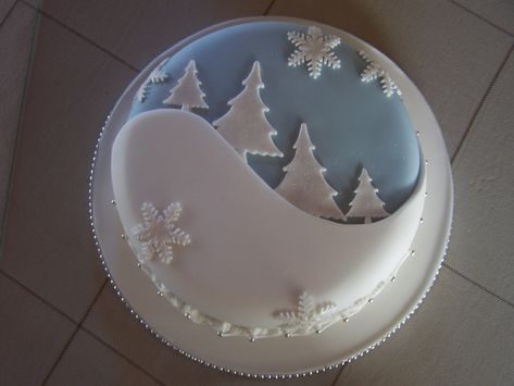 Winter Torte, Christmas Themed Cake, Christmas Cake Designs, Torte Cupcake, Christmas Cake Decorations, Xmas Cake, Winter Cake, Christmas Cupcakes, Christmas Cooking