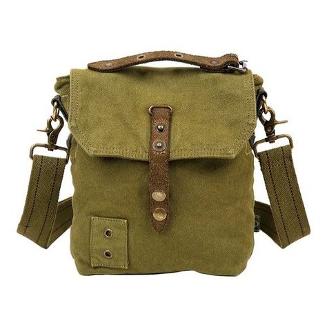 TSD Brand Coastal Crossbody Bag - Army Green Zipper Diy Backpack Pattern, Rustic Outfits, Canvas Leather Bag, Hot Bags, Backpack Pattern, Canvas Crossbody Bag, Handmade Handbags, Mini Crossbody Bag, Handbags Online