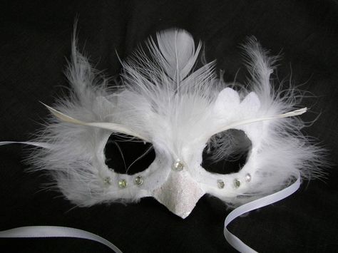 Snowy Owl Costume, White Owl Costume, Diy White Owl Costume, Snow Owl Costume, Owl Costume Women's, Owl Eye Mask, Owl Mask Masquerade, White Feather Mask, Hedwig Costume