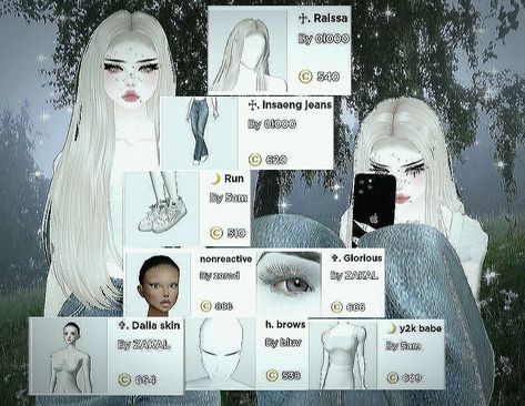 Imvu Avi Ideas Cute, Imvu Girls Avatar Ideas, Imvu Skins Ideas, Imvu Heads Names, Imvu Bio Ideas, Imvu Female, Imvu Avatar Ideas, Imvu Avi Ideas, Imvu Looks