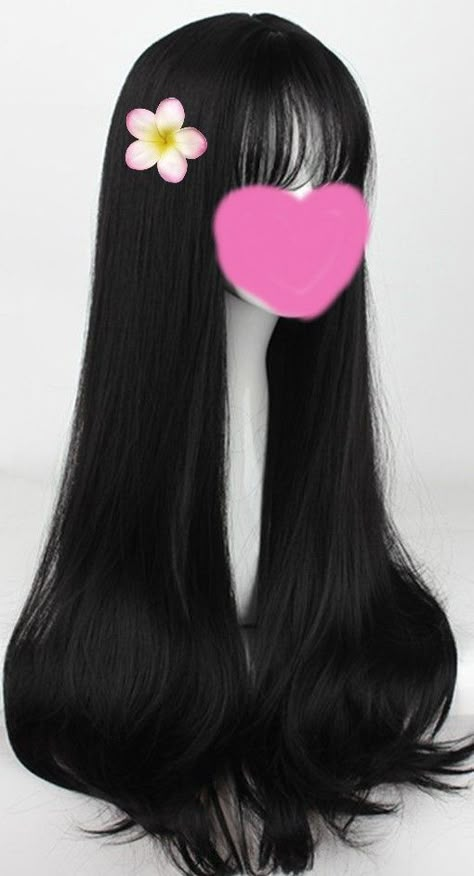 Gyaru Hair Wig, Hair Claims For Dr Black, Asian Wigs, Hair Claim, Hair Claims, Black Hair Wig, Gyaru Hair, Stronger Hair, Kawaii Hairstyles